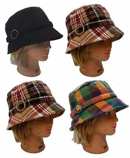 Ladies Women Dress Church Warm Packable Fedora Bucket Fashion D & Y Hat 