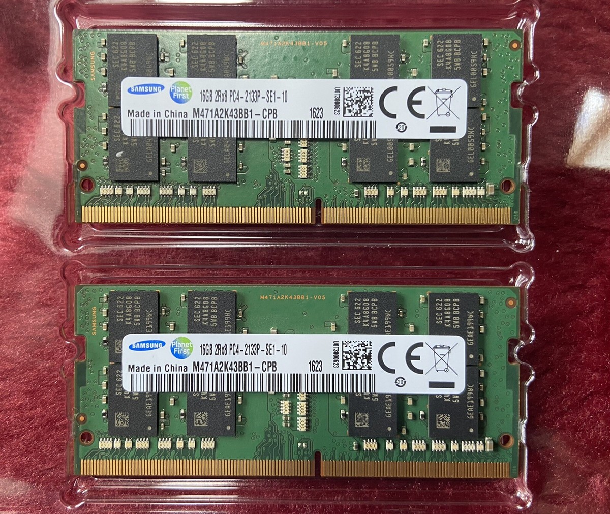 SAMSUNG 2RX8 PC4-2133P-RE0-10 8GB 2枚で 16GB ECC サーバー用 DDR4