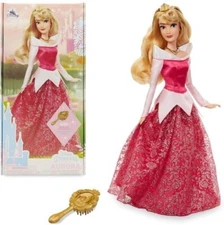 Disney Princess Sleeping Beauty Aurora Classic Doll Poseable with Brush