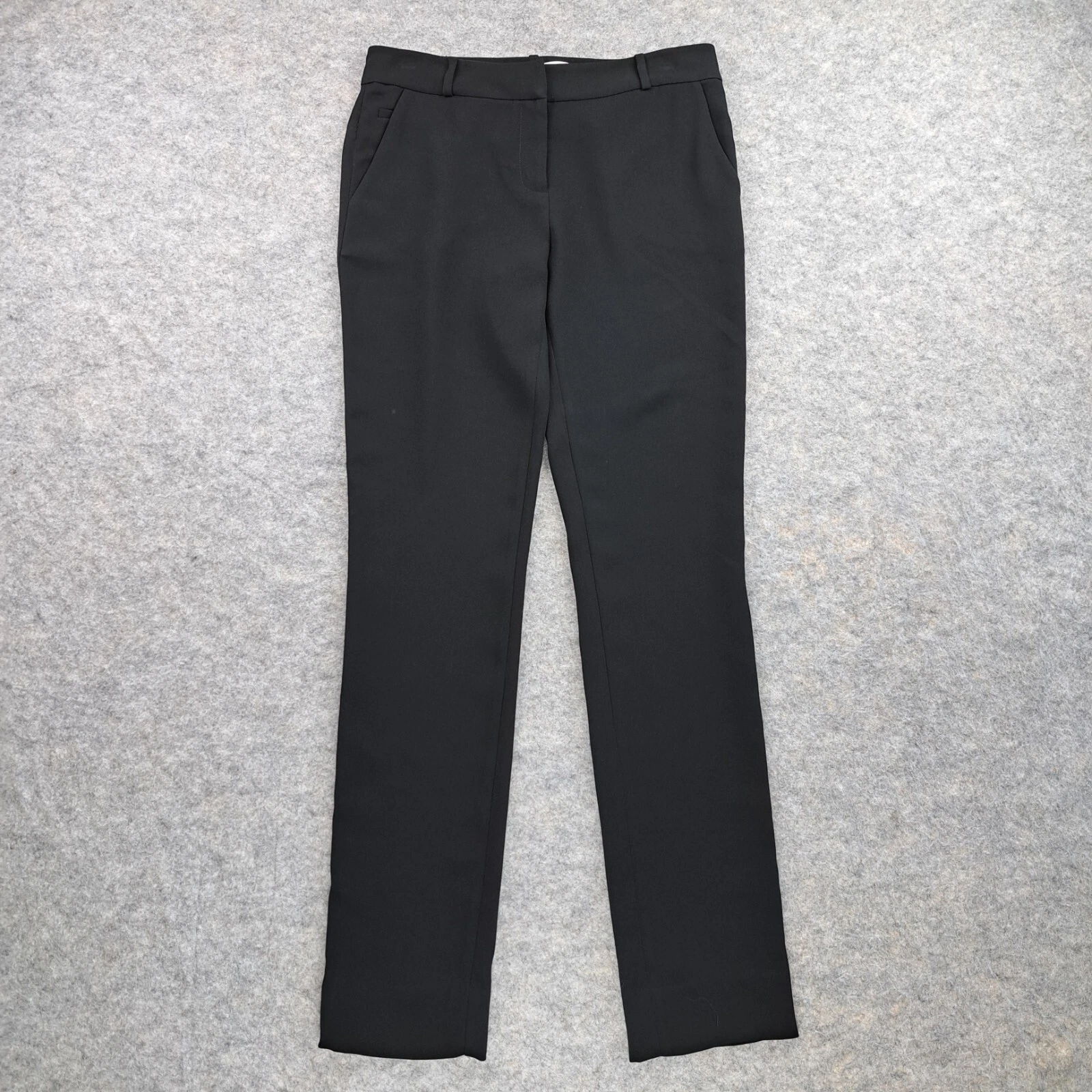 Diane Von Furstenburg Pants Womens Size 4 Black Straight Elmira Trouser Career