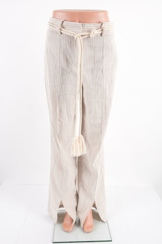Zara Striped Trousers Drawstring Pants 