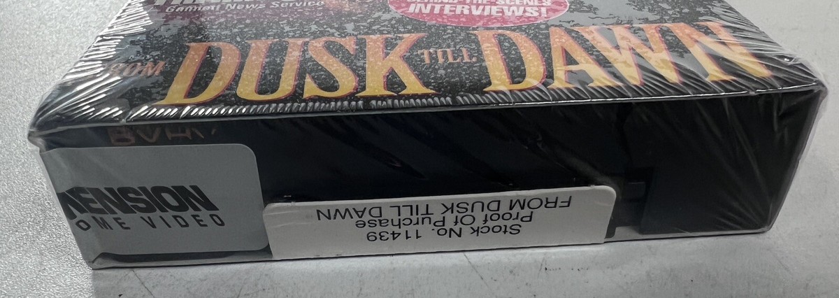 Rare From Dusk Till Dawn VHS Widescreen Collector's Edition Sealed