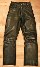 VANSON LEATHERS Vintage 5-Pocket Perforated Lined Leather Pants 27x29