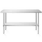 24x60 Stainless Steel Table, Nsf Commercial Restaurant Kitchen Prep & Work Table