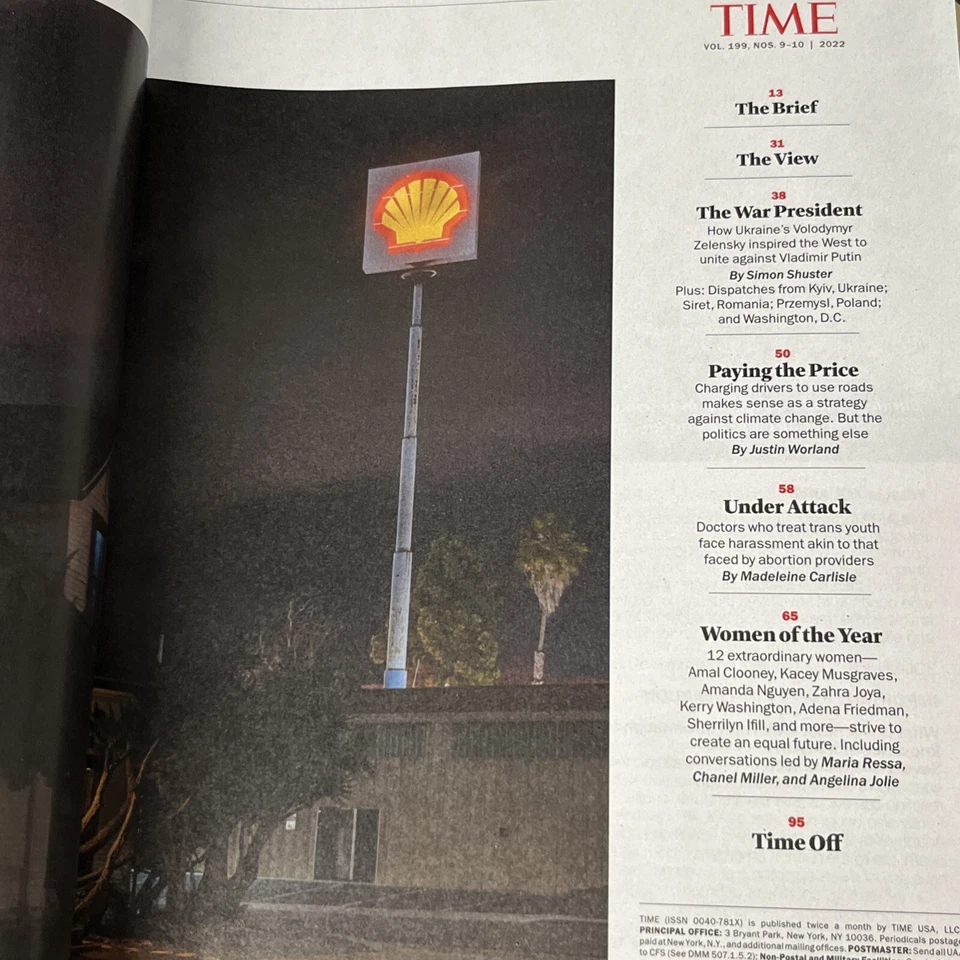2022 March 14-21, TIME Magazine, Zelinsky & The Heroes Of Ukraine,Amal Clooney - Image 4 of 4