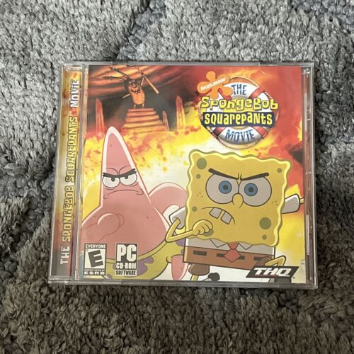 SpongeBob Squarepants The Movie PC Game Windows CD-ROM Complete W/ Manual CLEAN!