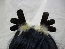 2pc Clip on Red Devil Horns Hair Clips Barrettes Adult Pet Cosplay Hot Stuff Imp