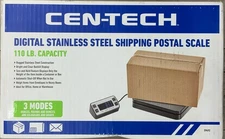 CEN-TECH Professional Shipping 110 lb. Stainless Steel Digital Postal Scale