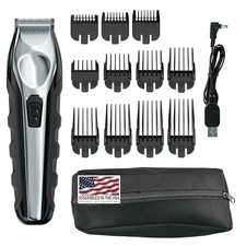 WAHL USA Stainless Steel Lithium Ion 2.0 Slate Beard Trimmer for Men