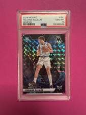 Tidjane Salaun 2024-25 Panini Mosaic Genesis Prizm SSP RC #241 PSA 10 POP 1