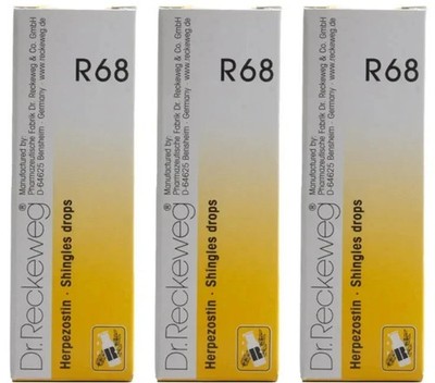 Dr Reckeweg R68 Drops 22ml (Pack of 3) Homeopathic Drop &Homeopathic Remedies