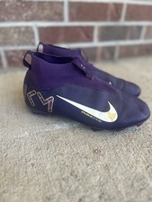 Nike Mercurial Superfly 9 Academy KM FG/MG Soccer Cleats Black Purple Gold 5Y