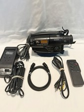 Sony Handycam CCD-TR66 Video 8 Tested w/ Battery, Charger, AV Cords, Remote