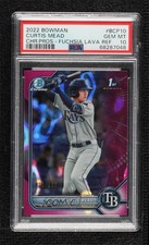 2022 Bowman Chrome Prospects Fuchsia Lava Refractor /199 Curtis Mead PSA 10 07b3
