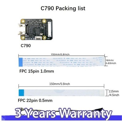 C790 HDMI to CSI-2 HDMI IN Module 1080P 60Hz for Raspberry Pi Zero/3B/CM3/CM4