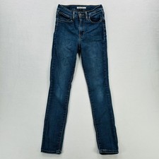 Levi's 721 High Rise Skinny Jeans Womens 27 Blue Stretch Denim Medium Wash