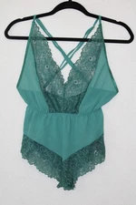 Seven Til Midnight Sz M Green Lingerie Negligee Nightie Romper