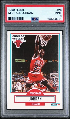 1990 FLEER #26 MICHAEL JORDAN PSA 9