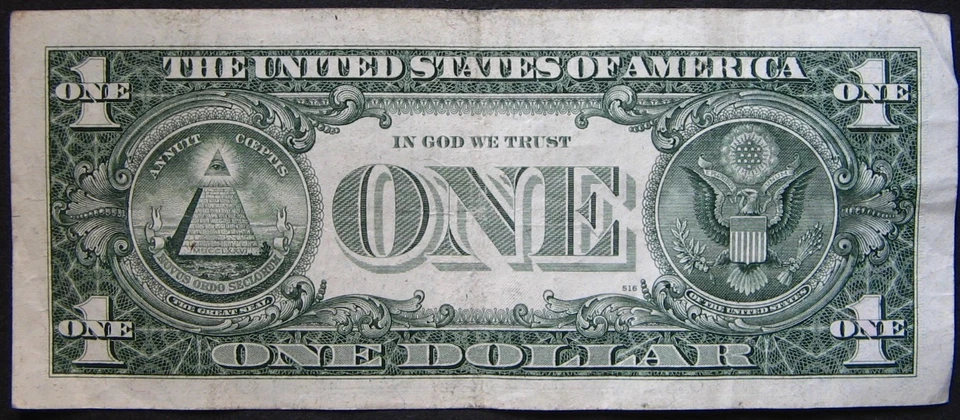 1995 $1 (ONE DOLLAR) - NOTE - B / Y BLOCK - Image 2 of 2