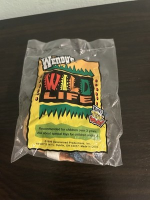 Wild Life Bumble Honey Bee Bean Bag Plush 1999 Wendy's Kids Meal Toy NEW Sealed