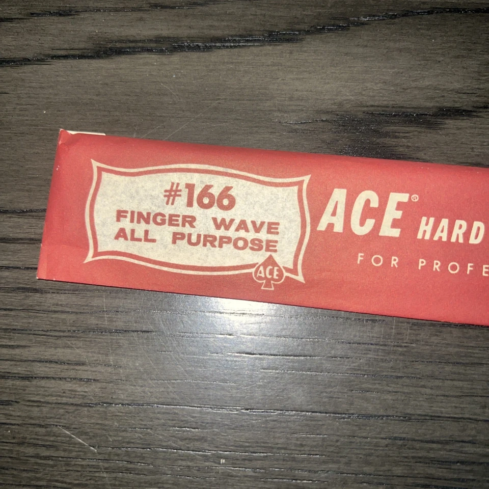 "Peine de bolsillo de goma dura As genuino vintage 7"" negro #166 onda de dedo sellado en EE. UU." Foto 2 de 4