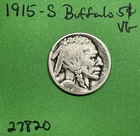 1915-S Buffalo 🦬 Indian Head Nickel 5c Vg Very Good  US Coin