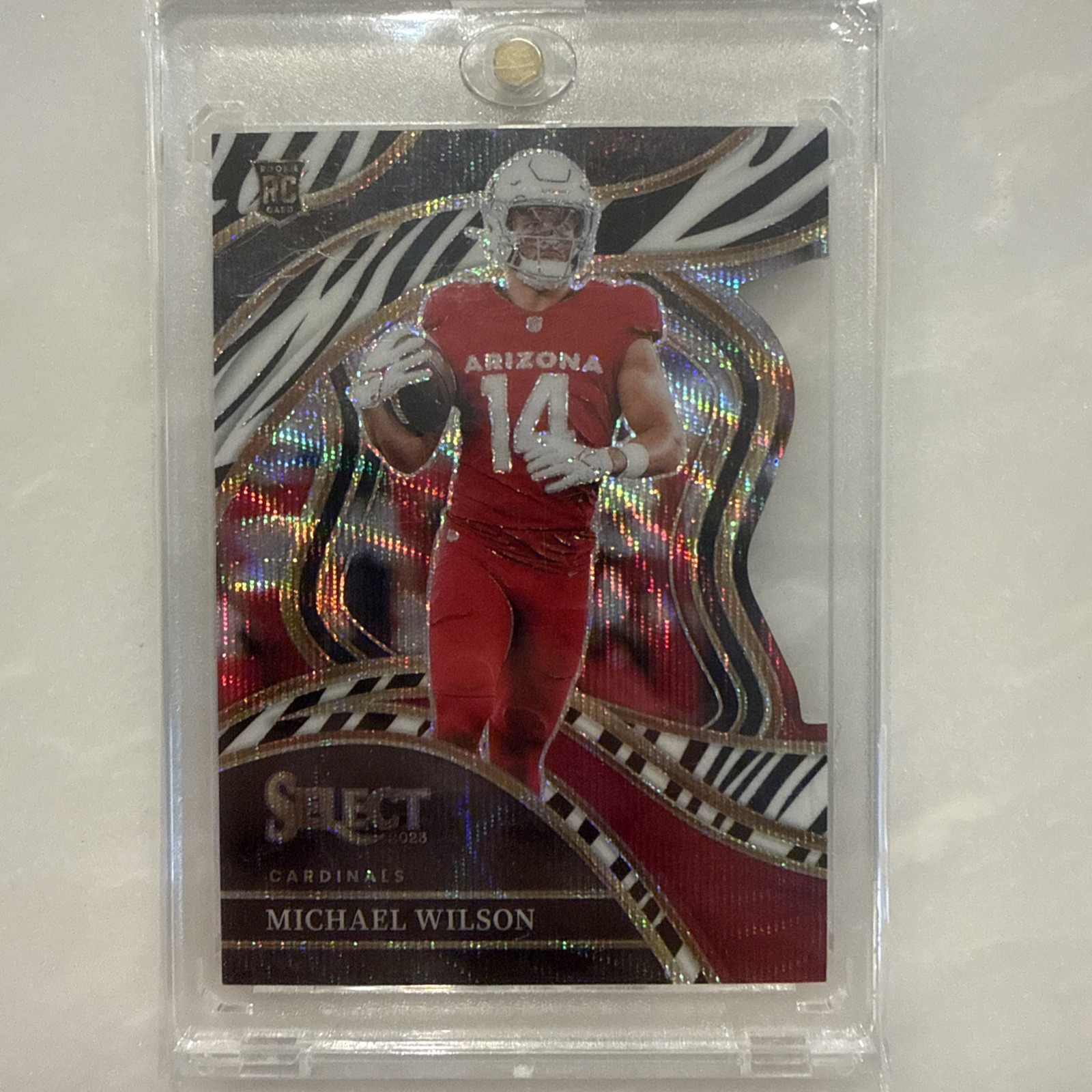 2023 Panini Select - Club Level Michael Wilson #234 Zebra Prizm (RC)