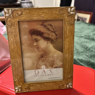 Dax 4 x6 yellow Enameled Frame With Small Pearls To Corners Beautiful