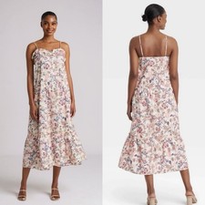 Who What Wear Tea Party Blooms Cotton Dress NWT Size XS