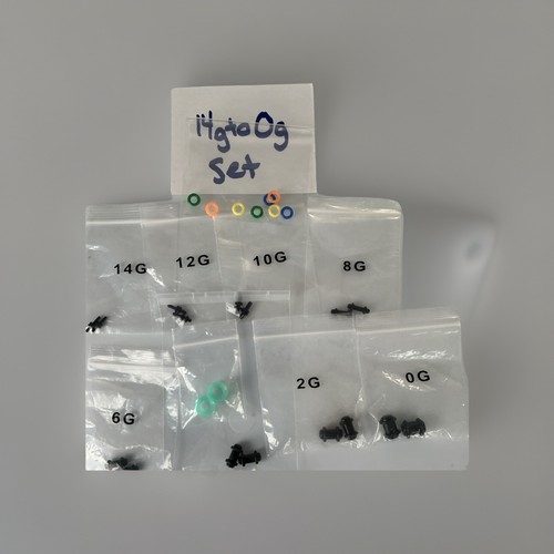 Ear Stretching Kit 14G-00G Taper Ear Gauges Plugs Tunnels Expander, 50pcs