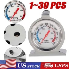 Oven Thermometer Stainless Steel Classic Stand Up Food Meat Temperature Gauge5-1
