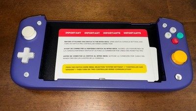 CRKD NITRO DECK HANDHELD DECK & CARRY CASE WITH SHOULDER STRAP RETRO PURPLE USED