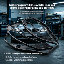 Für BMW 5er E60 2004–2010 Scheinwerfer Dichtung links und rechts Gummidichtung