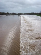 Photo 6x4 The Side Weir of Trew's Weir Flood Relief Channel Exeter This l c2012