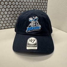 Manitoba Moose Hat Cap Blue '47 Brand AHL Hockey OSFA Strap Back Dad Casual