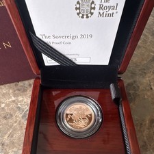 The Royal Mint 2019 UK Sovereign Gold Proof Coin