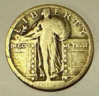 Standing Liberty Quarter - No Date - S Mint Mark - 90% Silver