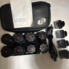 T3 Voluminous Hot Rollers Set Black w/ Case, 4 Clips, Power Cord User Guide