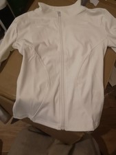 Women's White Longsleeve Gym Top Small SHEIN