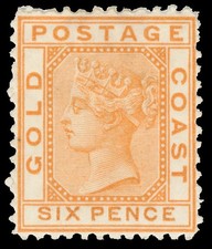 Gold Coast Scott 1-3 Gibbons 1-3 Mint Set of Stamps