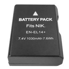 1-Pack EN-EL14 Camera Battery for Nikon D3100 D3200 D5300 D5200 D5100 Rplacement