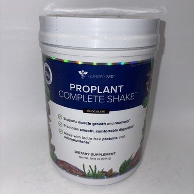 Gundry MD  Proplant Complete VShake  Chocolate 19.18 oz 20 servings Exp: 12/2026