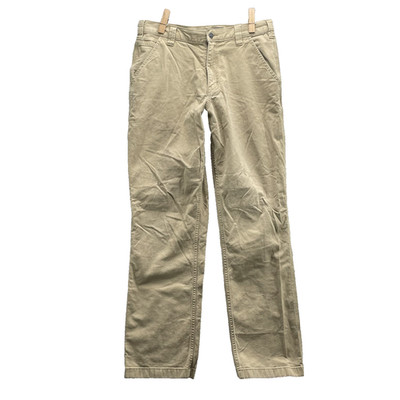 Carhartt Rugged Flex Carpenter Pants Men 32x31* Khaki Workwear Skate Outdoor Y2k