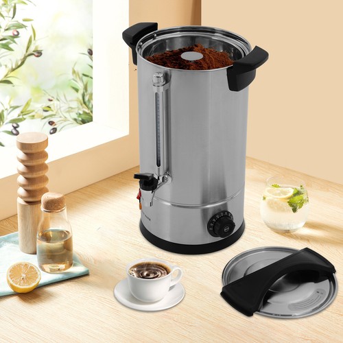 Urna Caffè Commerciale 8L SUS304 Acciaio Inox Dispenser Caffè Scalda Caffè 950W - Foto 10 di 13
