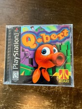 Qbert (Sony PlayStation 1 PS1) Complete With Manual Black Label, CIB, 1999