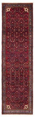 2'11'' x 10'7'' Vintage Hand-knotted Runner Rug Traditional Oriental Wool Carpet