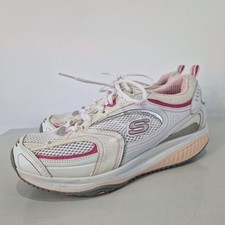 Scarpe da passeggio Skechers Shape Ups Toning scarpe da ginnastica donna UK 5 bianco rosa 