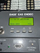 SAGE ALERTING SYSTEMS EAS ENDEC 1822 Emergency Alert System Encoder/Decoder