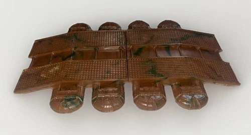 Marx Battleground Pontoon Bridge Terrain Marbled Caramel Hard Plastic Vtg