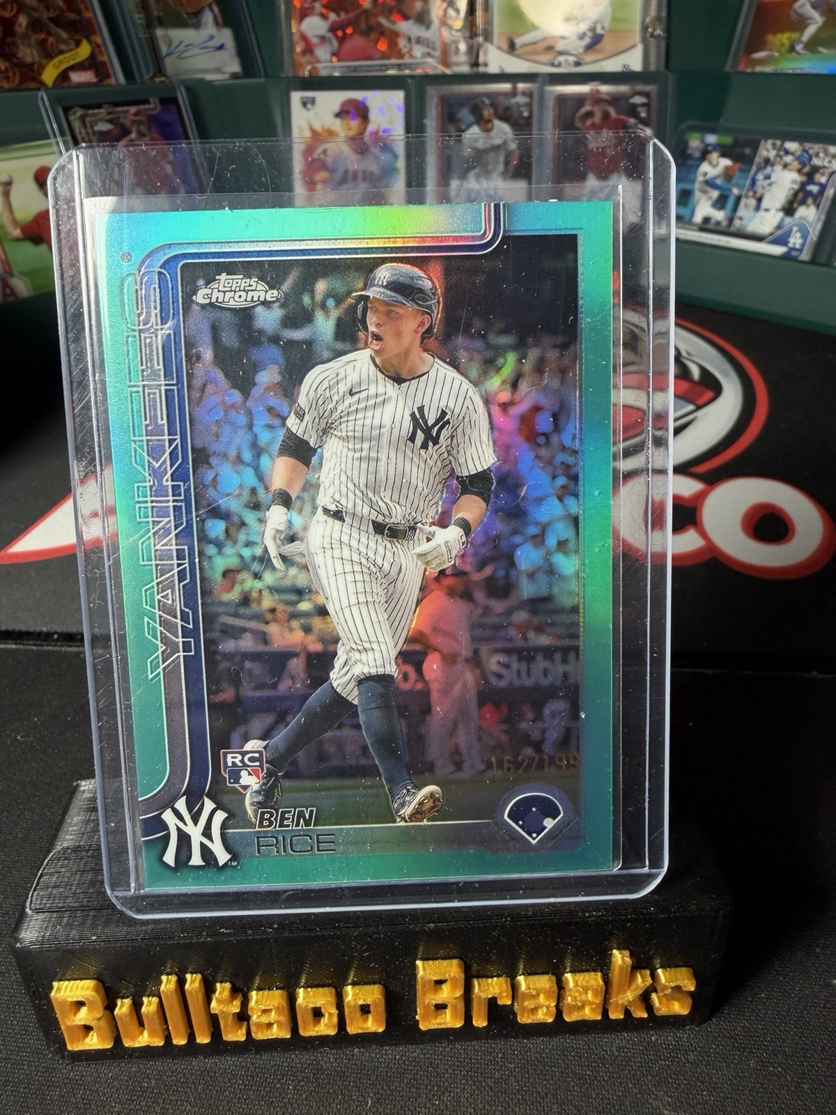 2025 Topps Chrome - Ben Rice #139 Aqua Refractor /199 (RC) Rookie